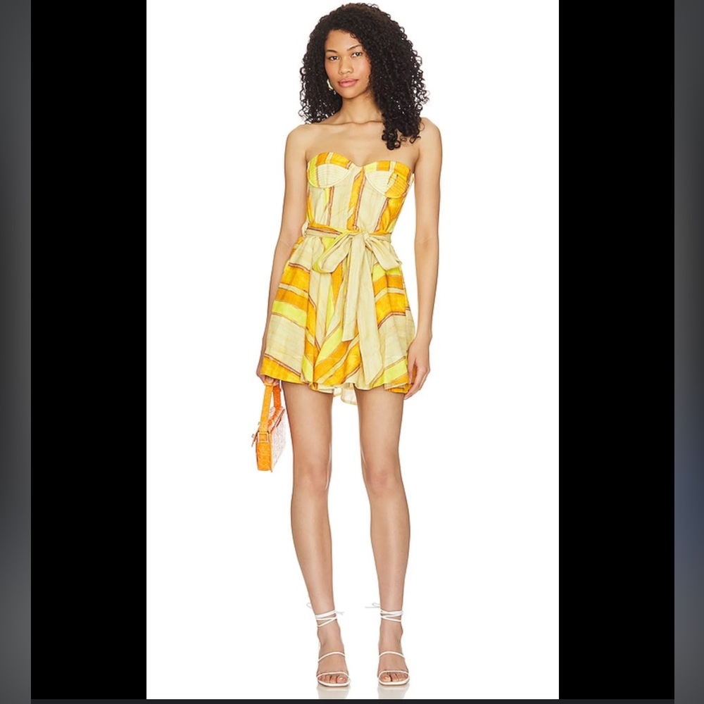 BARDOT
Brynne Mini Dress in Yellow stripe